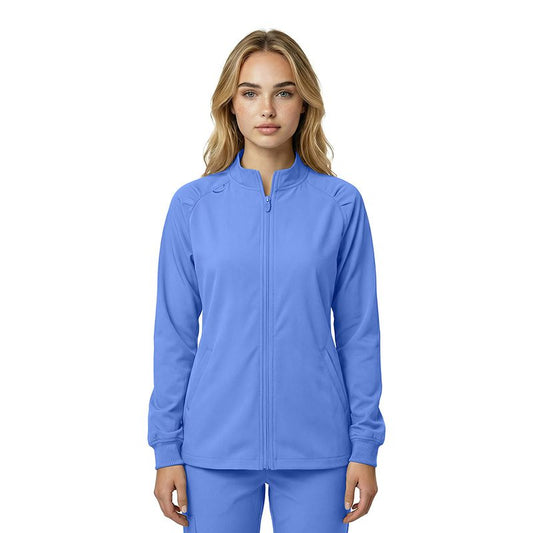 Women’s Zip-Front 4 Way Stretch Modern Fit–Medical Scrubs Jacket # 4081