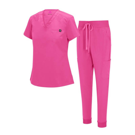 Women 11 Pocket Cool Stretch Cargo Scrub Set # 4888
