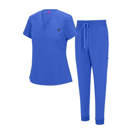 Women Cool Stretch Modern Tuck-In Scrub Set # 4887