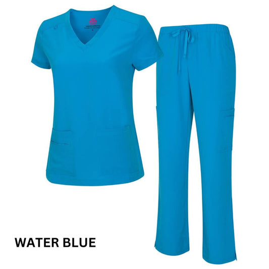Women’s Cool Stretch V-Neck Cargo Top and Pant Set 8400-9400