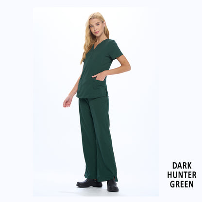 Women's Soft Stretch Drop-Neck 2 Pocket Scrub Sets  (STYLE# 8200-9200)