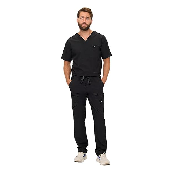 Mens Stretch Multi-Pocket Cargo Scrub Set (STYLE# 3400SET)